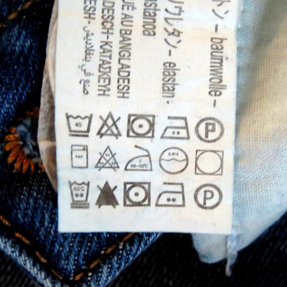 Zara 1975 Denim Sz 4 Denim Skinny Jeans Medium Blue Wash Subtle Distressed Look - Picture 8 of 16